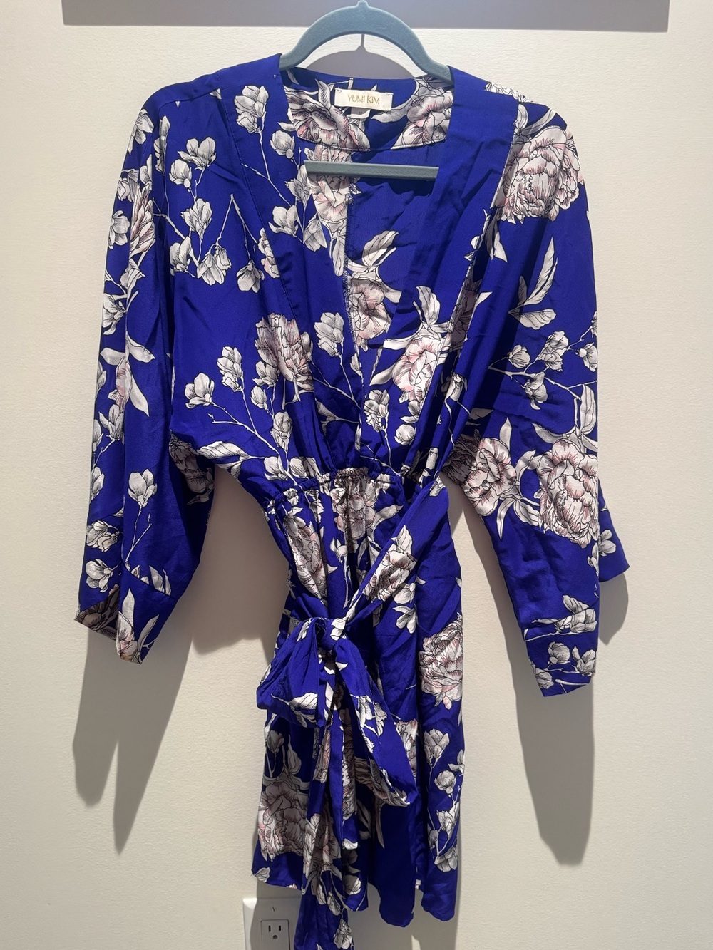 Yumi Kim Royal Blue Floral Mini Dress